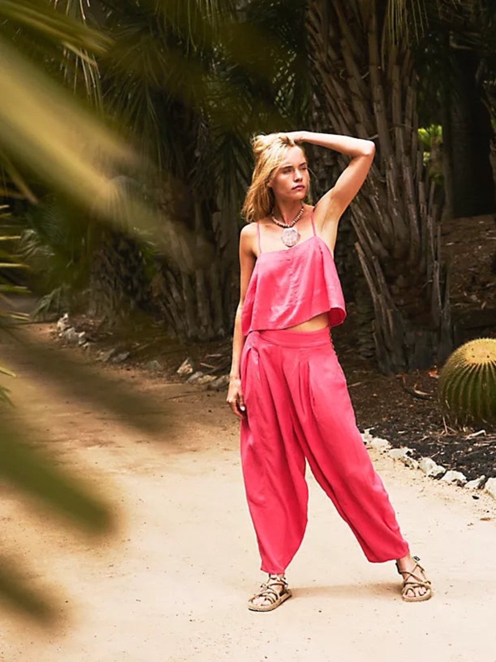 Free People| ‘Struttin’ Wide Leg Linen Set